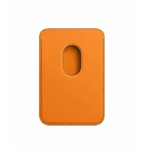 Portofel Flippy MagSafe piele pentru carduri compatibil cu Apple iPhone 12/12 Mini/12 Pro/12 Pro Max,Portocaliu - Img 5