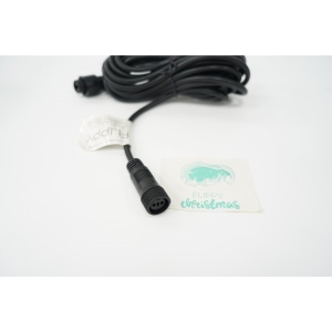 Prelungitor, Flippy, cauciuc, 220 volti, 5 metri, fir negru - Img 4