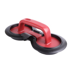 Presa dubla pentru hamburgeri 2 in 1, forma si presa, cu maner, material ABS, 20x10 cm, 140 g, negru - Img 1
