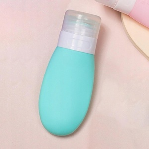 Recipient Portabil din Silicon Elegant de Voiaj, Sticla de Calatorie, Flippy, Potrivita pentru Lotiune, Sampon si Alte Lichide, Anti-scurgere, cu Posibilitate de Reumplere, Capacitate 90mL, Verde - Img 5