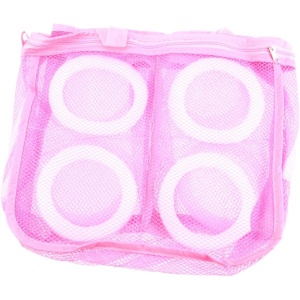 Sac pentru Spalare Incaltaminte, Flippy, pentru Masina de Spalat, 28x24.5x8 cm, Roz - Img 5