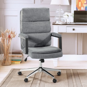 Scaun de birou US134 Aria, gri, 65.5x71.5x106-116 cm - Img 1