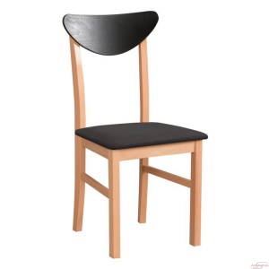 Scaun living/bucatarie Leonix 2, sonoma/negru, 40x43x90 cm, UnicSpot - Img 1