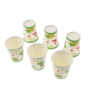 Set 10 Pahare Petrecere, Flippy, Colectia Dino Park, 8.5 x 7 x 5 cm, din Carton, Multicolor - Img 4