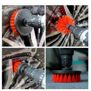 Set 12 Accesorii pentru Curatare Auto, Flippy, Interior si Exterior, Rosu - Img 2