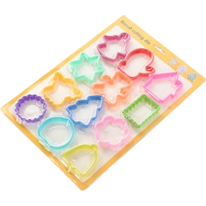 Set 12 forme pentru prajituri Flippy, material polipropilena, diverse forme, pentru orice ocazie, adancime 1.6 cm, 23.3 x 33.5 x 1.8 cm, multicolor - Img 3