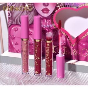 Set 12 Lip Gloss Kevin&Coco, nuante de rosu, rose, nude, cutie dreptunghiulara, 26.5x16.5x2.2 cm, 200 g, multicolor - Img 5