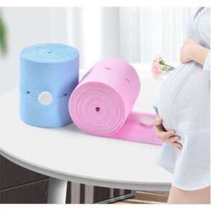 Set 2 Centuri de Monitorizare a Ritmului Cardiac Fetal, Flippy, Material Moale si Elastic, 6 x 130 cm, Albastru/Roz - Img 3