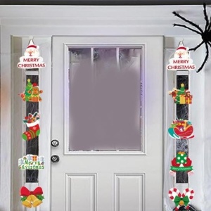 Set 2 Decoratiuni de Craciun, Flippy, de Agatat, pentru Usa, Sfoara Inclusa, 21 cm/28 cm, din Hartie 350g, Multicolor - Img 7