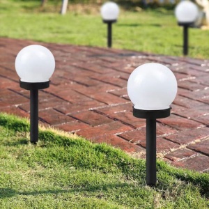 Set 2 lampa solara LED, Sferica, Tip Glob Flippy, Diametru 10 cm, Multicolor - Img 6