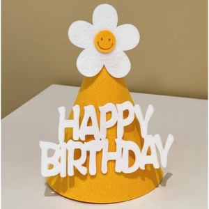 Set 3 Coifuri Happy Birthday, Flippy, pentru Petrecere, Tematica Aniversare, cu Floare din Spuma, Multicolor - Img 6