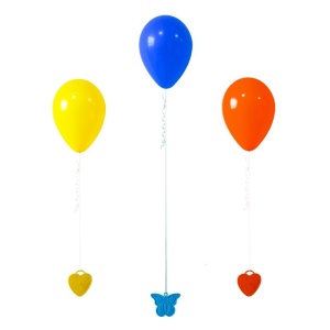 Set 4 Greutati pentru Baloanele cu Heliu, Flippy, 60 grame, 15 grame fiecare, Plastic, Forma Inima, Multicolor - Img 3