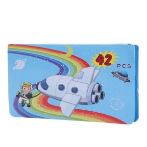 Set 42 Piese de Pictura si Desen, Flippy, Tip Penar, Model Elefant, 24.3 x 13 x 3 cm, Albastru - Img 5