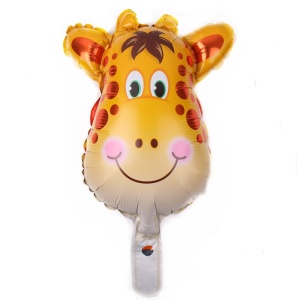 Set 5 Baloane Folie Metalizata, Flippy, Figurine Animale Salbatice, 30 cm, Ambalaj Individual, Pai inclus, Umflare cu Aer sau Heliu, Multicolor - Img 6