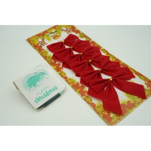 Set 6 fundite pentru brad, Rosii, clasice , 7 x 8 cm, din poliester, Flippy - Img 2