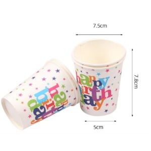 Set 6 pahare Happy Birthday