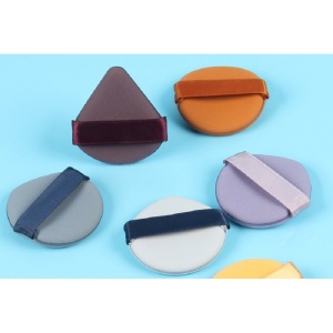Set 7 Bureti de Machiaj Triunghi Flippy, Reutilizabili, Utilizare Umeda sau Uscata, 5.5 x 5.5 x 1.3 cm, Powder Puff, Multicolor - Img 6