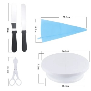 Set 70 Piese Ustensile pentru Ornare Prajituri, Flippy, din Plastic si Otel Inoxidabil, Multicolor - Img 5