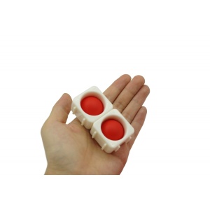 Set 8 blocuri de constructie din silicon, Pop Bubble, Fidget Toy, Puzzle, Multicolor - Img 3