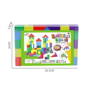 Set Blocuri de Constructie din Spuma EVA, Flippy, 29 de Piese, Interactive, 24.5x16x3.7 cm, Multicolor - Img 6