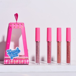 Set de Buze, KEVIN & COCO, Cloud Bubble, 4 Lip Gloss-uri, 15.1 x 8.1 x 2 cm, Roz/Nude - Img 6