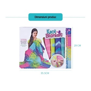 Set de creatie DIY Flippy, patura pentru tesut si tricotat, multicolor - Img 3