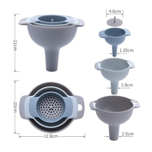 Set de Palnii Multifunctionale + Filtru, Flippy, 4 in 1, din Plastic, 11 x 10 cm, Albastru - Img 4
