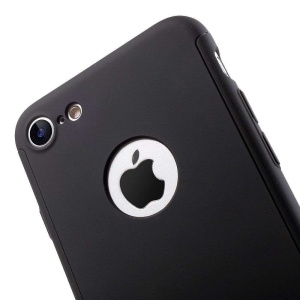 Set Husa si Folie de Protectie, Flippy, Compatibila cu Apple iPhone X, Full Cover 360°, Plastic + Sticla, Negru - Img 12