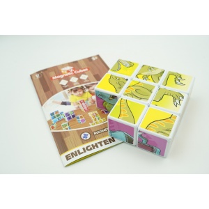 Set inteligent de cuburi magnetice pentru copii, 8 piese, cutie depozitare, puzzle dinozauri, +3 ani, multicolor - Img 13