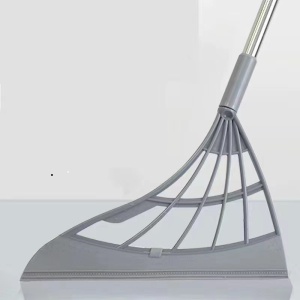 Set matura, faras cu coada si matura silicon, Flippy, Pentru uz casnic, Plastic/Otel, Gri, 90 x 72 x 100 cm - Img 2