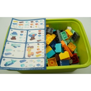 Set piese de constructii pentru copii, Flippy, Animal series, 134 piese, Multicolor - Img 5