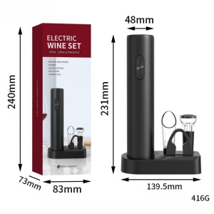 Set Tirbuson Electric din 5 piese, Flippy, Deschizator Electric, cu Baterii, Multifunctional, 23x14cm, Negru - Img 2