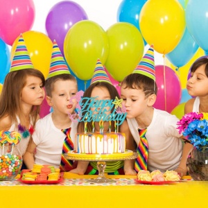 Set Toppere pentru Tort si Prajituri, Flippy, Tematica Sirena, Model Mare Scris Happy Birthday 16.5x8.2 cm, 6 Toppere Mici Model Marin 5x5 cm, Multicolor - Img 5