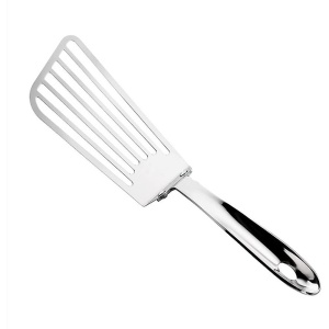 Spatula flexibila Flippy, Fish Turner, din otel, durabila, cu margini subtiri pentru taiere, pentru carne, oua, peste, multifunctionala, argintiu - Img 1