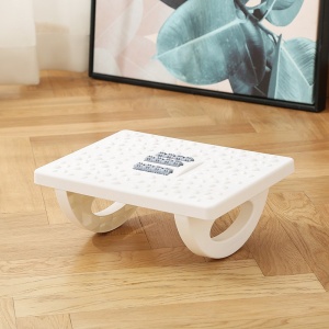 Suport Ergonimic pentru Picioare, Flippy, Plastic, cu Role de Masaj pentru Talpi, pentru Birou, Usor de Transportat, Detasabil, 33.5x24x12 cm, Alb - Img 10