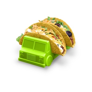 Suport pentru Taco, Flippy, Model Autobuz, 14 x 7.5 x 6.5 cm, din PP, Verde - Img 6