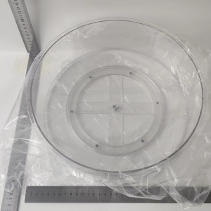 Suport Rotativ pentru Condimente, Flippy, Multifunctional, Rotund, 360 de Grade, pentru Bucatarie, Plastic, 30.5x30.5x10 cm, Transparent - Img 8