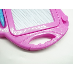 Tabla Magnetica pentru desen Flippy, Pix, forma dreptunghi, dimensiuni 23x17 cm, Dezvolta Creativitatea, cu picioare suport, Roz - Img 4