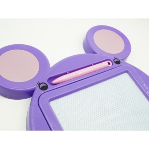 Tabla Magnetica pentru desen Flippy, Pix, forma Soricel, dimensiuni 23x26.5 cm, Dezvolta Creativitatea, Mov - Img 3