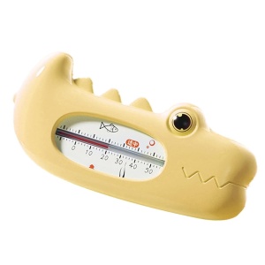 Termometru pentru Baie, Flippy, Plutitor, Rezistent la apa, Multifunctional, Model Crocodil, 2.7x6.5x3.7 cm, Galben - Img 5