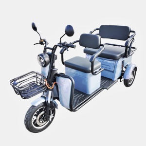Triciclu electric persoane 2 locuri P1-00 EEC Gri, fara permis, 25 km/h, autonomie 60 km - Img 1
