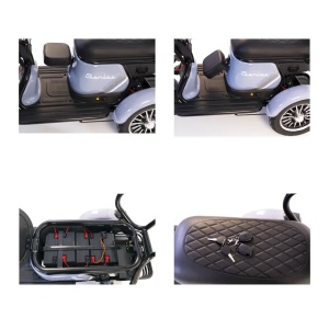 Triciclu Electric Rotakt Senior Motor 1000W Viteză 25 km/h Autonomie 62 km Baterie plumb-acid 60V 20Ah Greutate maximă 187 kg, Fără permis - Img 3