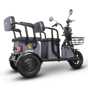 Triciclu electric Voltarom APM5, 60V, 20 AH, 1000W, Fara Permis, 25km/h, Gri, autonomie pana la 40km - Img 13
