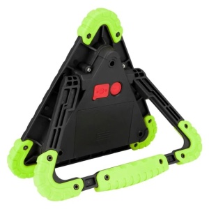 Triunghi Multifunctional de Avertizare, Flippy, Lanterna LED, Impermeabil IP65, 800 lm, 2 x AA, Functie Incarcare Telefon, USB si Micro USB, COB, Verde - Img 5