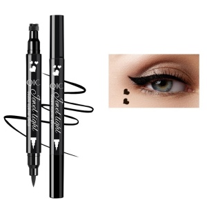 Tus Lichid pentru Ochi, Flippy, 2 Capete, Eyeliner si Stampila Inima, Pentru Ochi si Corp, 50 g, Rezistent la Apa, 12.7 x 3 cm, Negru - Img 7