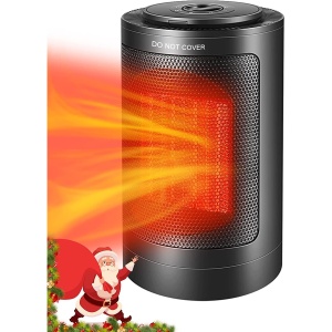 Aeroterma / Radiator ceramic Flippy PTC-1500K1, 1500 W, 2 trepte de putere, termostat reglabil, Negru - Img 2