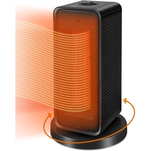 Aeroterma / Radiator Flippy, 1200 W, 2 trepte de putere, termostat reglabil, Negru - Img 6