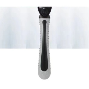 Aparat de Ras Manual, Flippy, din Otel Inoxidabil, Suport Lama + 7 Capete de Schimb Incluse, Cutie pentru Lame, Negru - Img 2