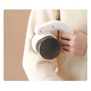 Aparat Pentru Curatat Scame, Par Si Praf, Flippy, cu LED, Pentru Diferite Tipuri De Material, Cu Lame Din Otel Inoxidabil, Compartiment de Depozitare, Maner Reglabil, 11x10.5x8.7 cm, Alb - Img 5