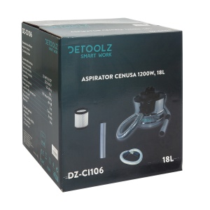 Aspirator cenusa Detoolz 1200W, 18L - Img 2